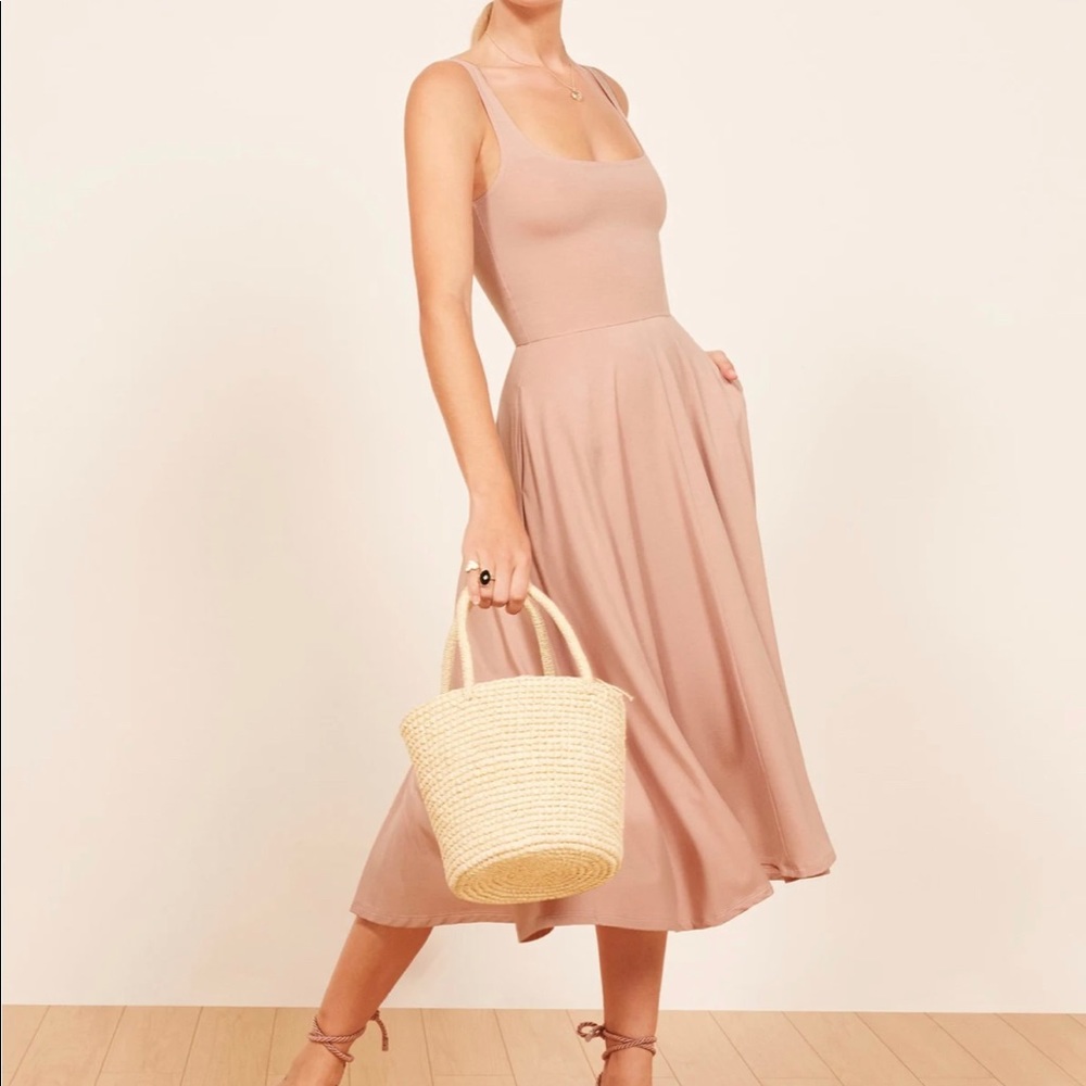 Reformation Rou Dress Blush